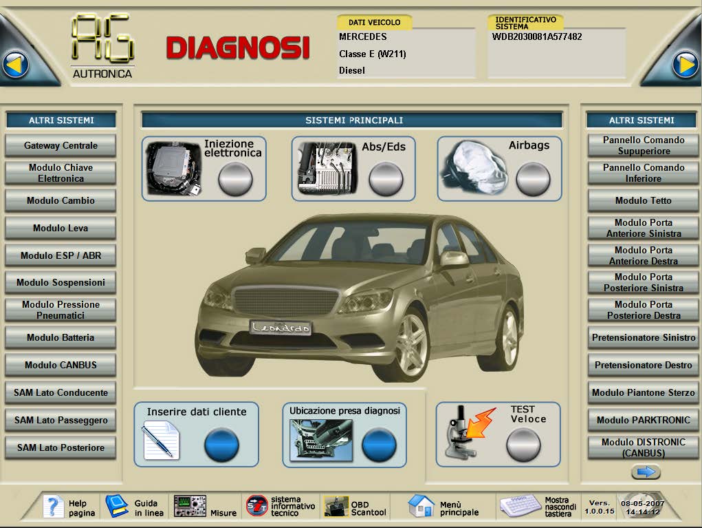 Leonardo Diagnosi Professionale auto case auto personalizzabili
